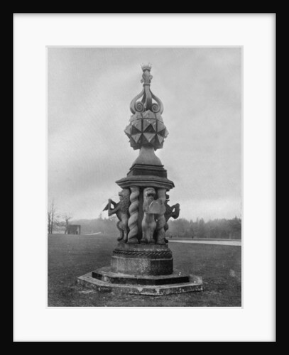 The sundial, Glamis Castle by Valentine & Sons