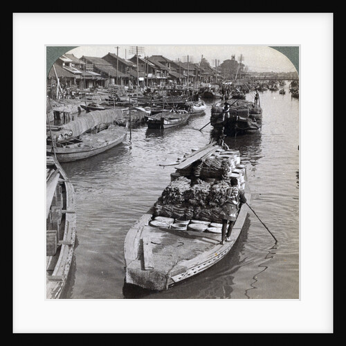 Looking west from Nihon bashi (bridge), towards the centre of Tokyo, Japan by Underwood & Underwood