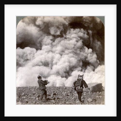 Sudden volcanic explosion in the crater of Mount Asama (Asamayama), Japan by Underwood & Underwood
