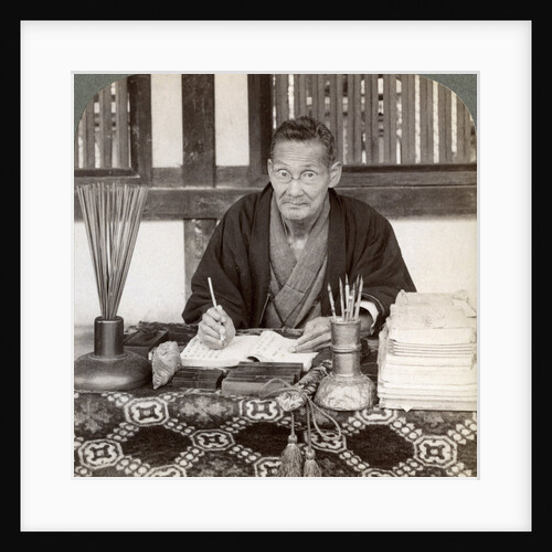 Fortune teller, Inari Temple, Kyoto, Japan by Underwood & Underwood