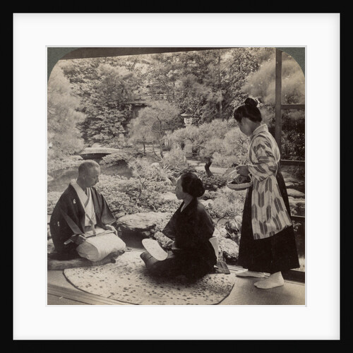 The gardens of the home of Mr Y Namikawa, leader in the art industries, Kyoto, Japan by Underwood & Underwood