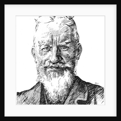 George Bernard Shaw, Irish playwright by Brill