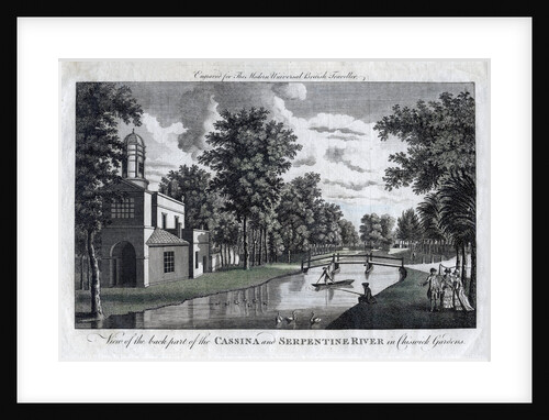 View of the back part of the Cassina and Serpentine River in Chiswick Gardens by Anonymous