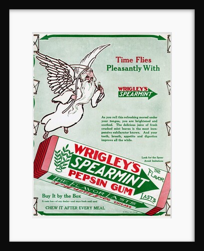 Advert for Wrigley's Spearmint Pepsin Gum by Anonymous