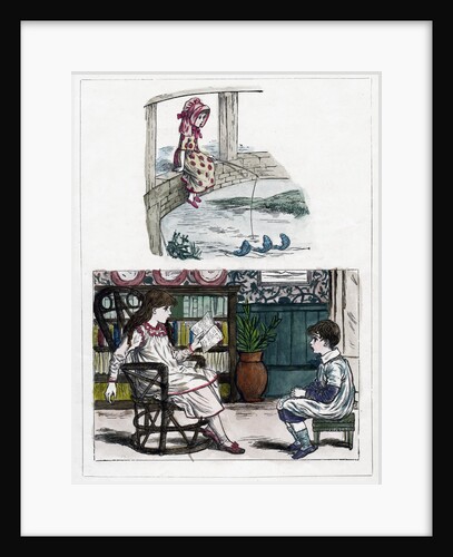 A print from The Little Folk's Nature Painting Book by Kate Greenaway by Anonymous