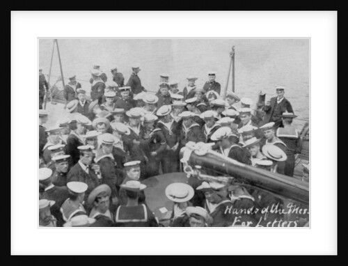 Mail call on board a ship by Anonymous