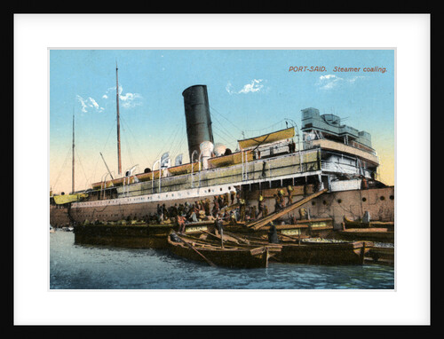 Steamer coaling, Port Said, Egypt by Anonymous