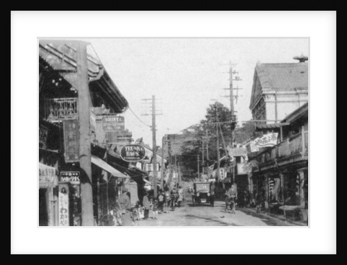 Street in Motomachi, Yokohama, Japan by Anonymous