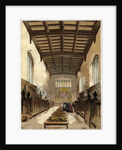Interior of St John's College Chapel, Cambridge, Cambridgeshire by Anonymous