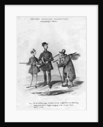 Cockney Sporting Characters. Astonishing a Native by Henry Heath