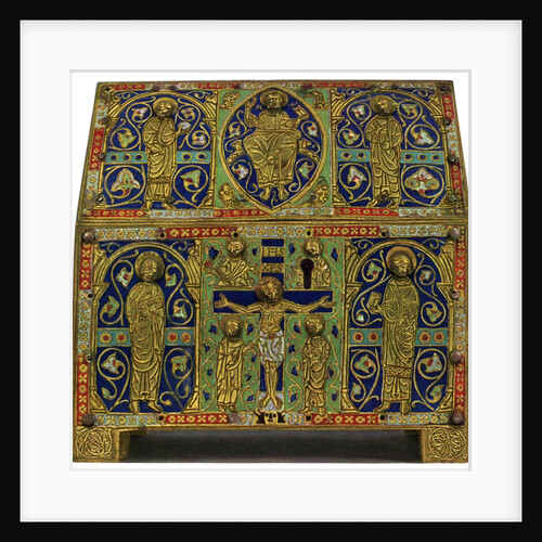 Reliquary, champlevé enamel on copper by Anonymous