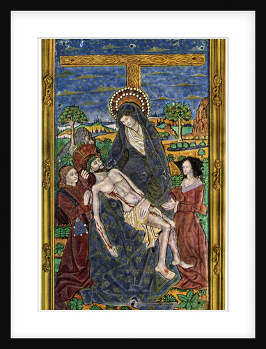 Plaque, enamel on copper by Anonymous