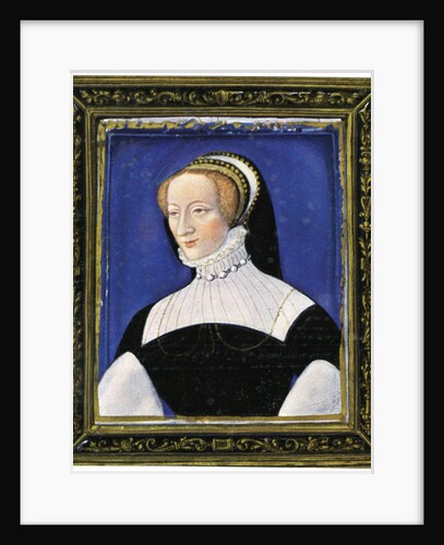 Portrait of a woman, enamel, painted on copper by Leonard Limosin