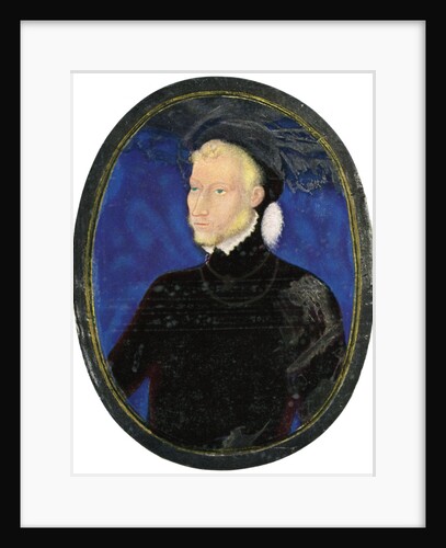 Portrait of a man, enamel, painted on copper by Leonard Limosin