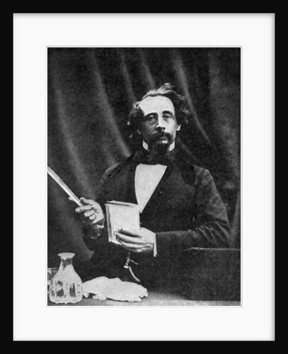 Charles Dickens giving a reading by Herbert Watkins
