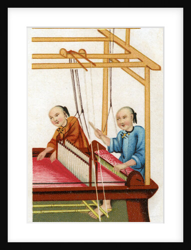 Chinese silk weaving by Anonymous