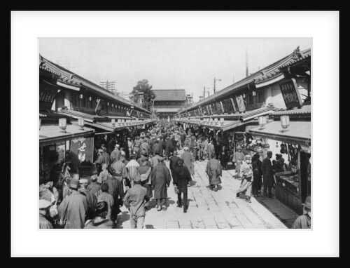 A row of shops in Asakusa, Tokyo by Anonymous