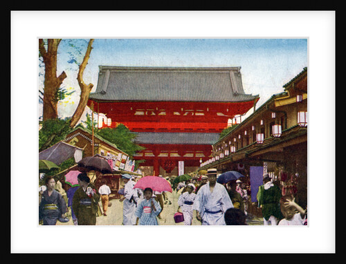 The Asakusa Kannon temple, Tokyo, Japan by Anonymous