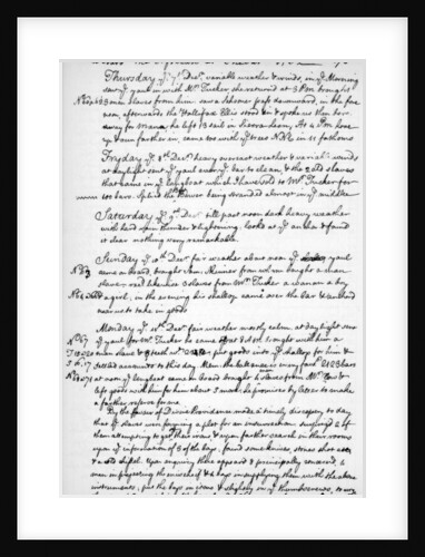 A page from the journal of John Newton by Anonymous