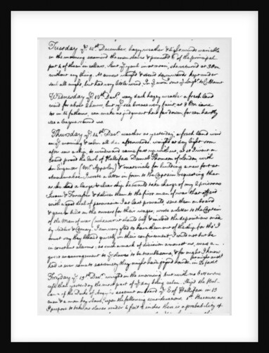 A page from the journal of John Newton by Anonymous