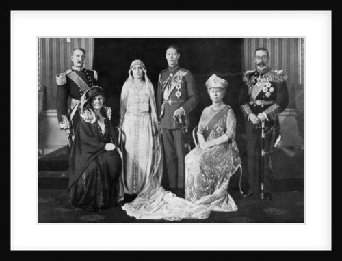 The wedding of the Duke of York and Lady Elizabeth Bowes-Lyon by Anonymous