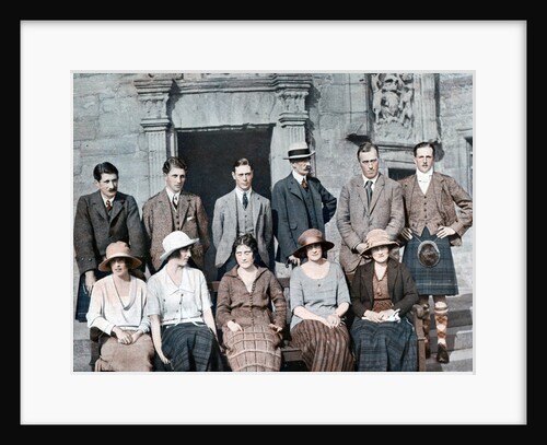 The Duke of York with the Earl of Strathmore's shooting party, Glamis Castle by Anonymous