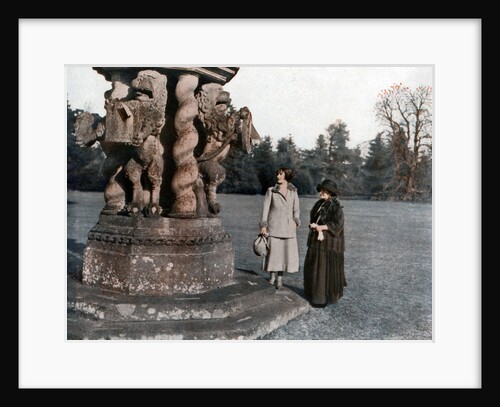 Lady Elizabeth Bowes-Lyon and the Countess of Strathmore, Glamis Castle, Scotland by Anonymous