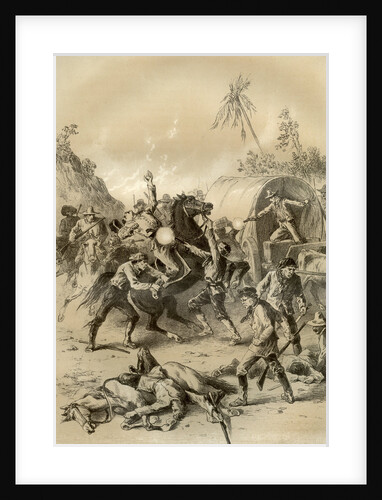 Gold escort attacked by bushrangers, Australia by McFarlane and Erskine