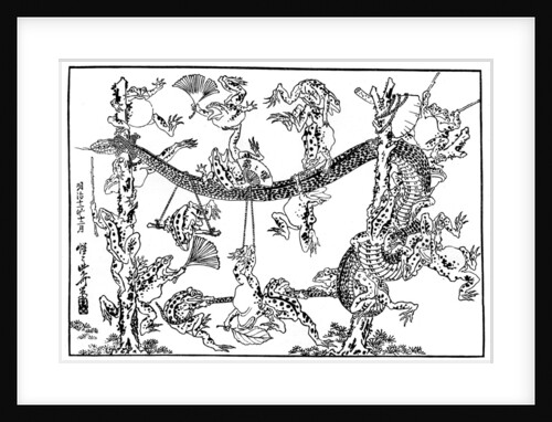 The Snake and the Frog by Kawanabe Kyôsai