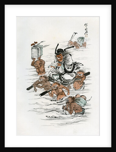 Shoki and Attendant Demons by Kawanabe Kyôsai