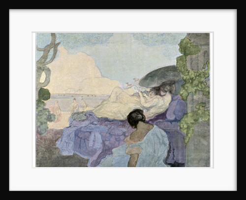 Women relaxing by the sea by Charles Conder