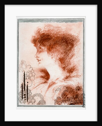 Portrait of a woman by Aubrey Beardsley