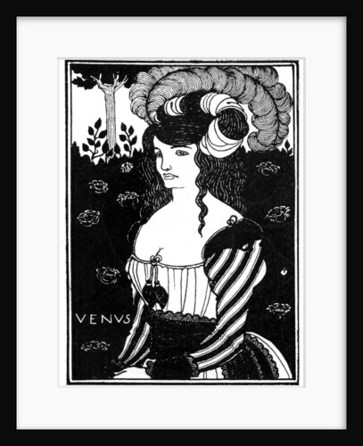 Portrait of a woman by Aubrey Beardsley