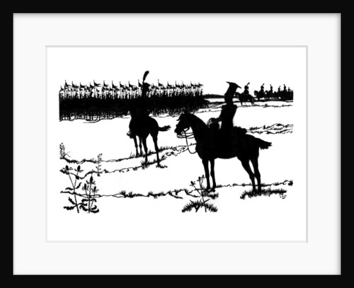 Silhouette for 'Ombres Chinoisses' from 'L'Epopee' by Caran d'Ache