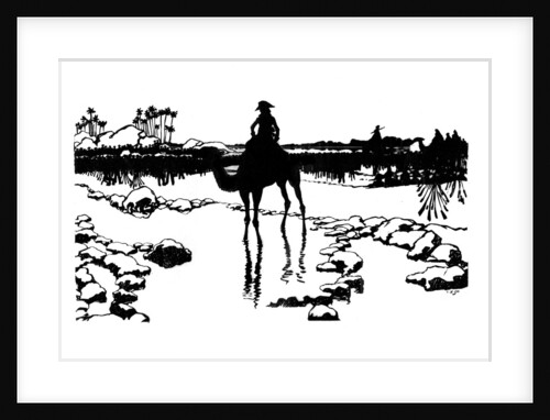 Silhouette for 'Ombres Chinoisses' from 'L'Epopee' by Caran d'Ache