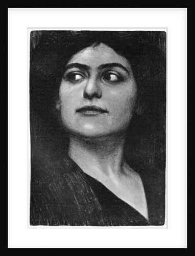 Study of a woman's head by Hans Unger