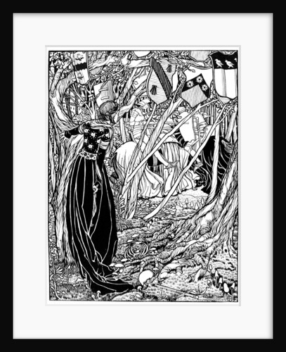 An illustration for Sir Lancelot Du Lake by Eleanor Fortescue-Brickdale