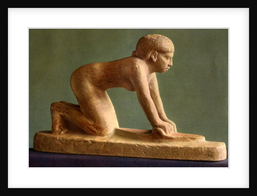 A woman grinding corn, c2650 BC by Anonymous