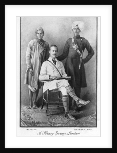 Arnold Henry Savage Landor (1865-1924) and his two faithful servants by Anonymous