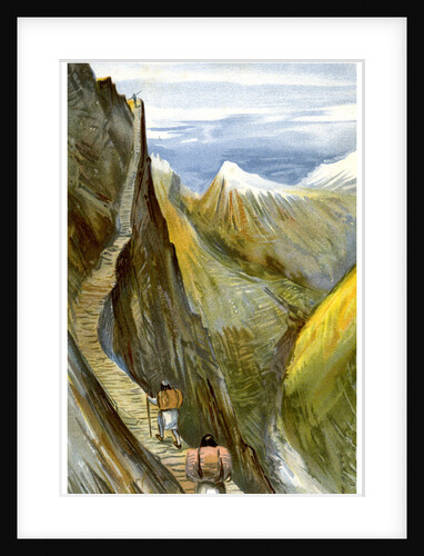 The Nerpani track, Tibet by FA Brockhaus