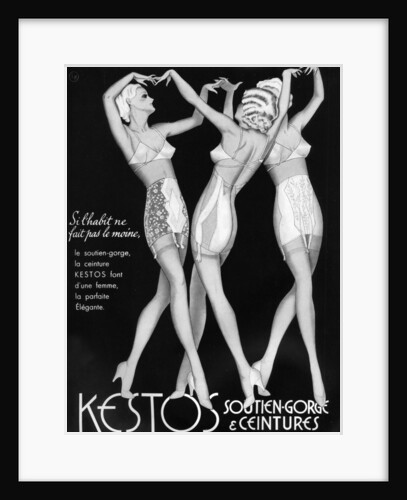An advertisement for Kestos lingerie by Anonymous