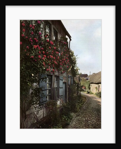 A cobbled street in Gerberoy, France by Anonymous