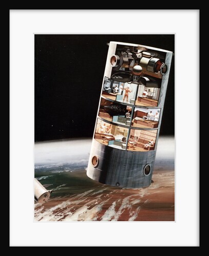 A futuristic view of living in space by NASA