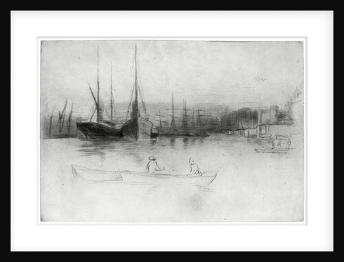 Steamboats off the Tower by James Abbott McNeill Whistler
