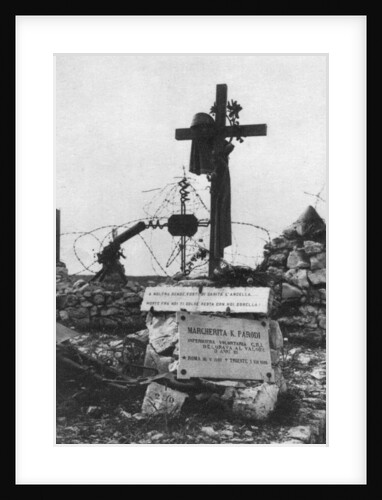 The grave of an Italian Red Cross volunteer nurse by Anonymous