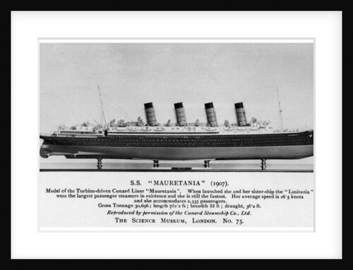 The RMS 'Mauretania' by Anonymous