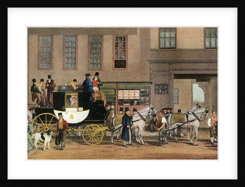 The Blenheim, Leaving the Star Hotel, Oxford by Frederick James Havell