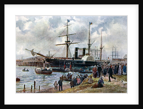 The 'Ripon' leaving Southampton with troops for the Crimea by Anonymous