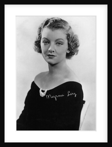 Myrna Loy (1905-1993), American actress by Anonymous