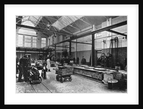 Silver Melting House, the Royal Mint, Tower Hill, London by Anonymous